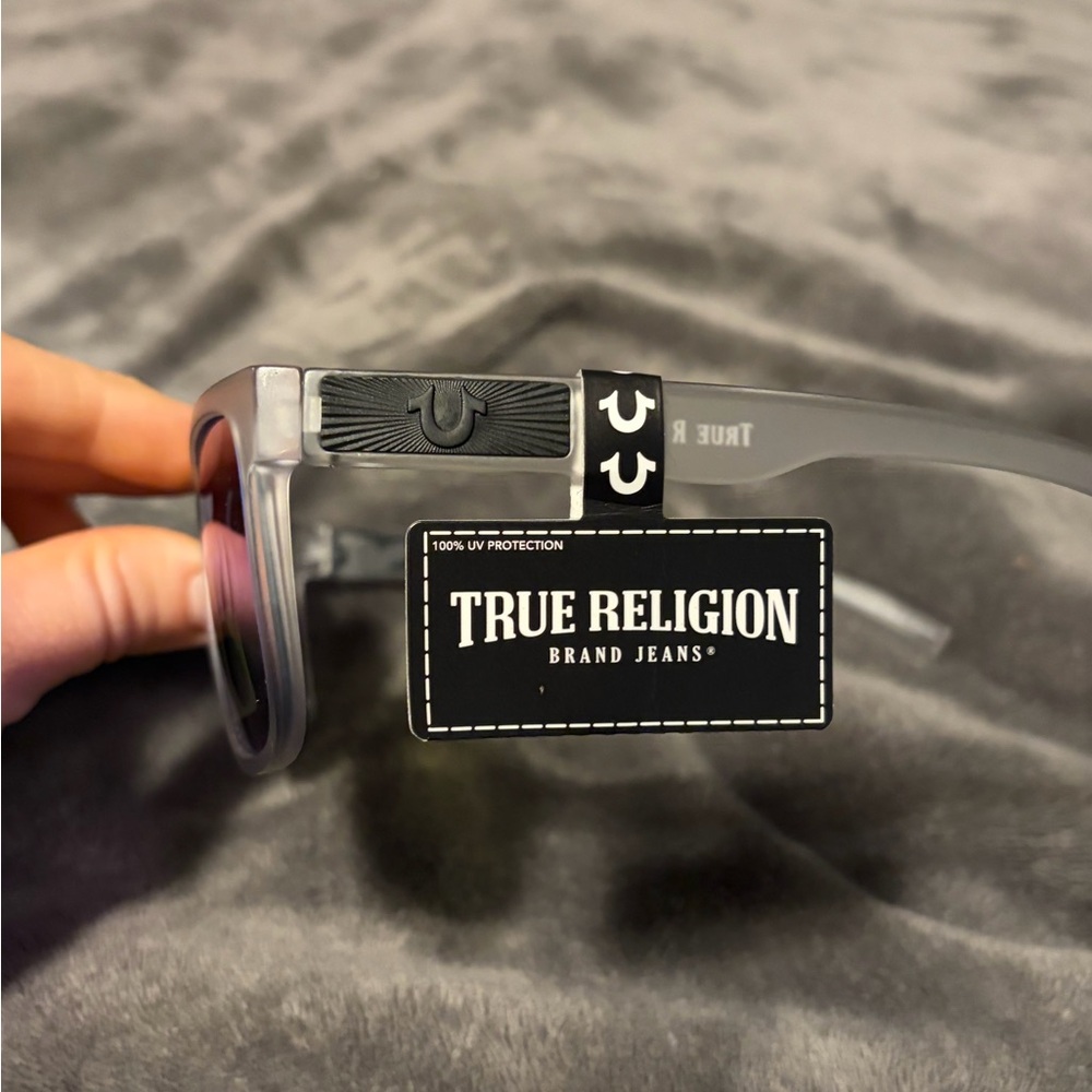 True Religion Black and Gray Sunglasses